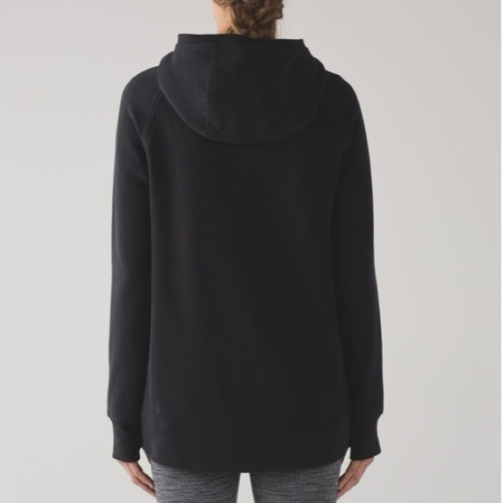 Lululemon Fleece Please Sweatshirt Pullover Hoodie in Black Size 2 - Picture 8 of 14